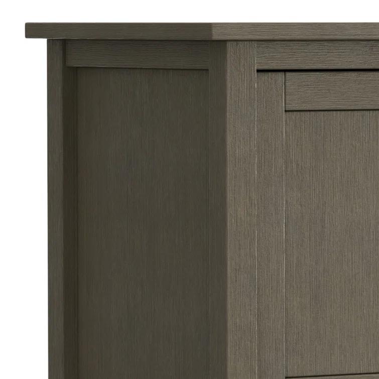 Simpli Home Warm Shaker 47"W Solid Wood TV Stand for TVs up to 55" with 2 Storage Cabinets and 2 Drawers
