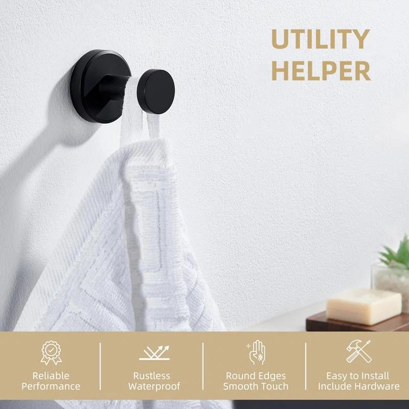 AngleSimple AE083 Stainless Steel Wall Mounted Robe Hook