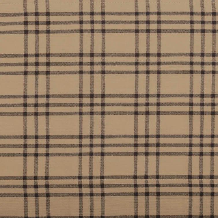 VHC Brands Sawyer Mill Plaid Cotton Tailored Window Valance