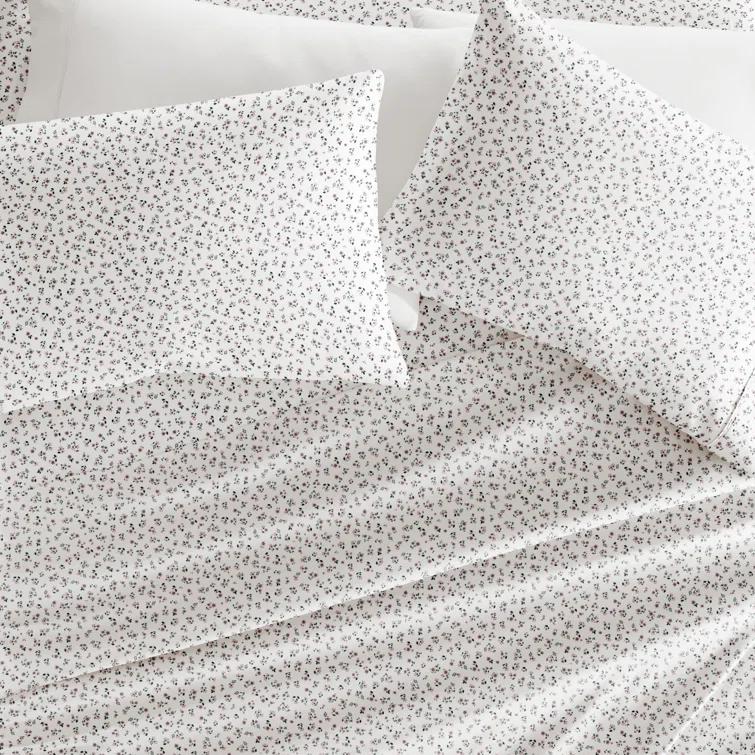 IEnjoy Home 4 Piece Sheet Set Patterned Microfiber Ultra Soft Bedding in Floral Dream