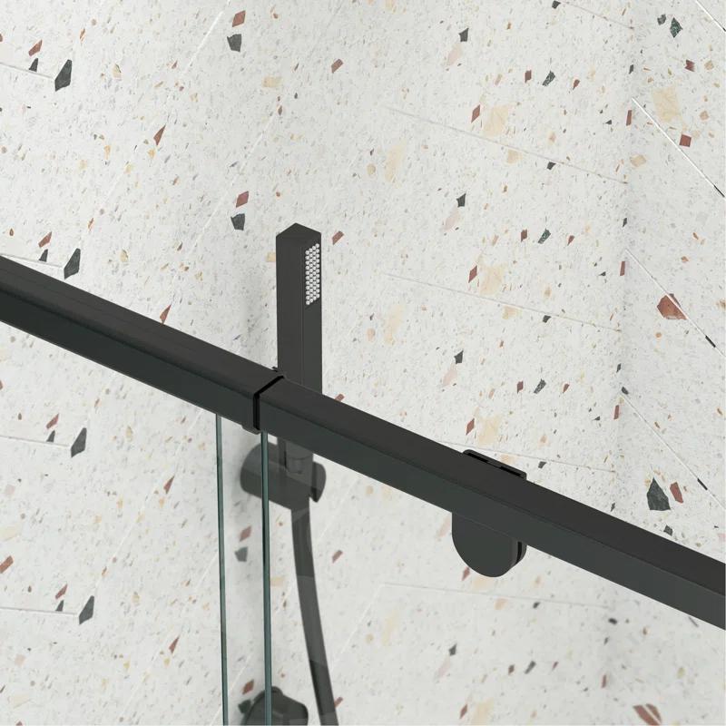 Arch Glass Designs 11DD131873LTS 38-42" W x 71" H Flush Glass Shower Door Reversible Installation