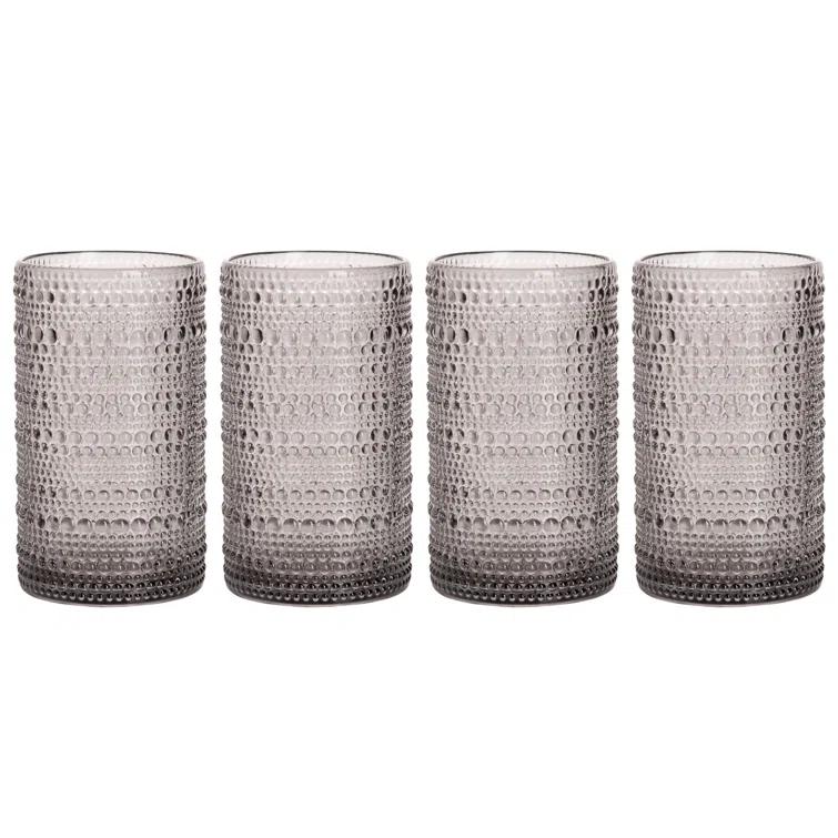 Home Essentials and Beyond Halo Set Of Four 15Oz Highball (Set of 4)