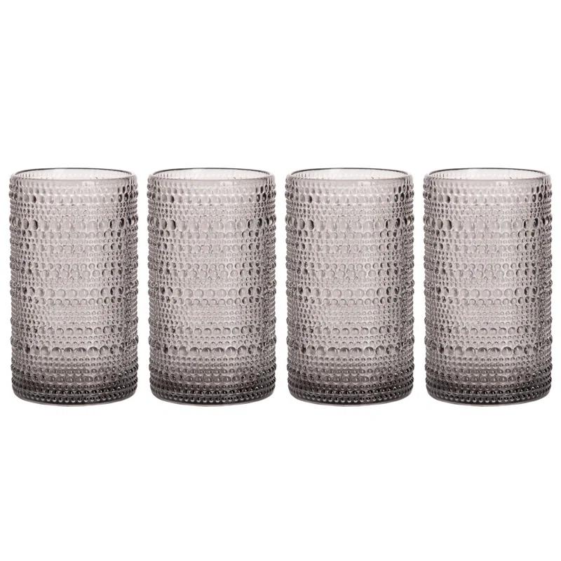 Home Essentials and Beyond Halo Set Of Four 15Oz Highball (Set of 4)