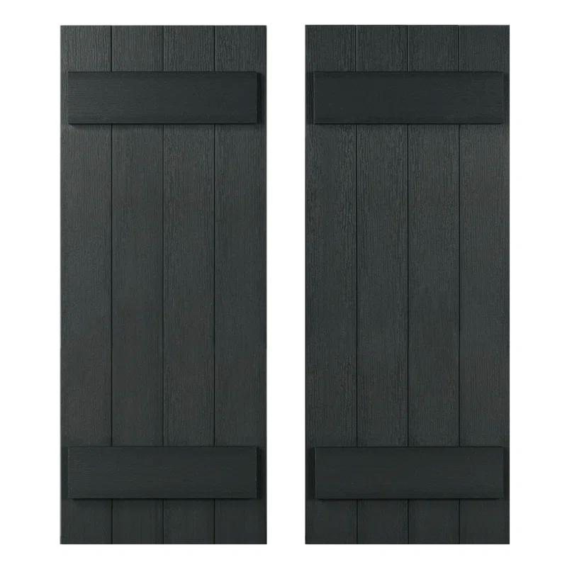Highwood USA 13.25'' Board & Batten Shutters (Set of 2)