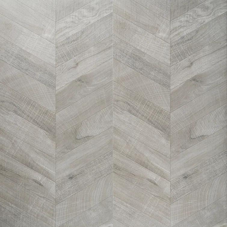 Auburn Chevron 24 in. x 48 in. Matte Porcelain Floor and Wall Tile (15.49 Sq. Ft. / Case)