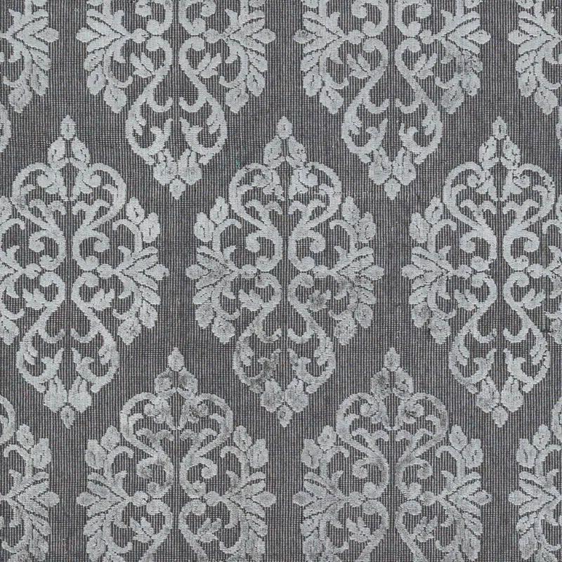 Rosdorf Park Jamesthomas Damask Hand-Knotted Slate Gray/Silver Area Rug