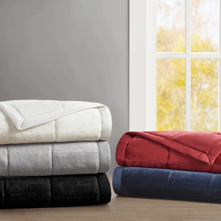 Madison Park Coleman Reversible HeiQ Smart Temperature Down Alternative Blanket & Reviews | Wayfair