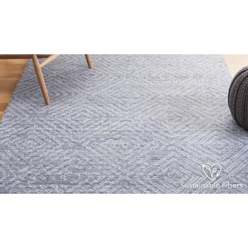 George Oliver Abstract Hand Tufted Performance Geometric Rug