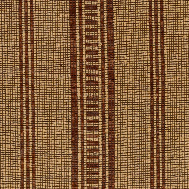 Birch Lane™ Rectangle Beckey Striped Handmade Flatweave Area Rug in Brown/Camel