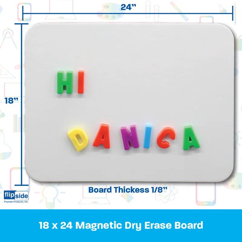 Flipside Products Melamine Magnetic Whiteboard