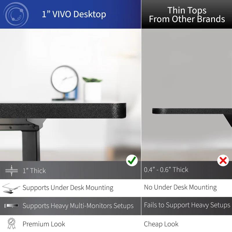 Vivo VIVO Electric 71" x 71" Curved Corner Stand Up Desk (E3CB2 Series)