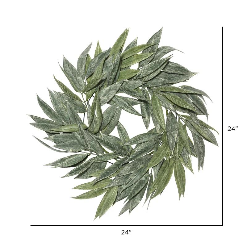 Primrue Muddy 24" Plastic Wreath & Reviews | Wayfair