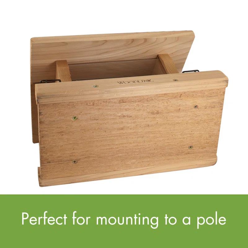 Woodlink Wood Hanging Hopper Bird Feeder