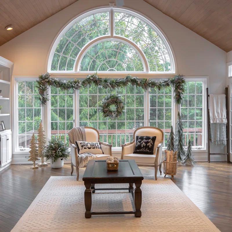 HGTV Home Collection Embroidered Cotton Reversible Throw Pillow