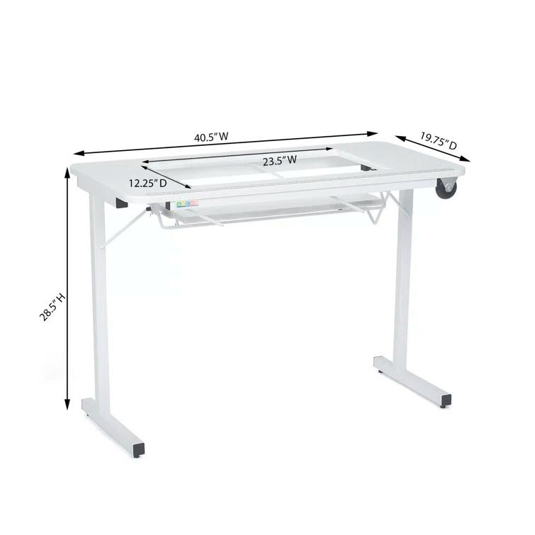Arrow Sewing Gidget II Sewing Table with Manual Machine Lift by Arrow Classic Sewing Furniture