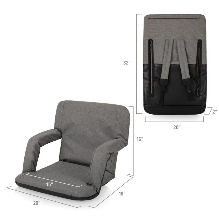ONIVA™ Ventura Reclining Bleacher Seat with Armrests and Back Support
