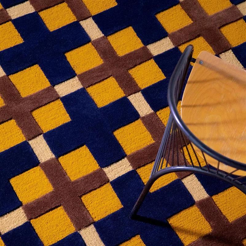 Brink & Campman Wool Plaid Rug