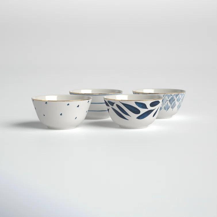 Blue Bay 9 oz. 4 Piece Dessert Bowl Set