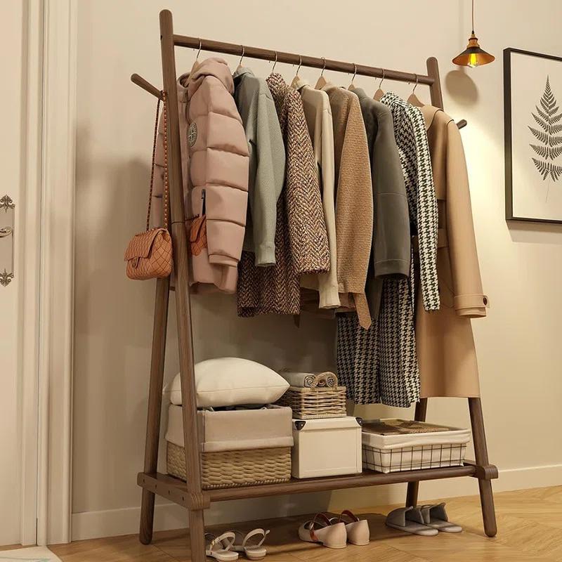 Clothes Rack,Clothing Rack with Shelf and Hook, Sturdy and Portable,Garment Rack