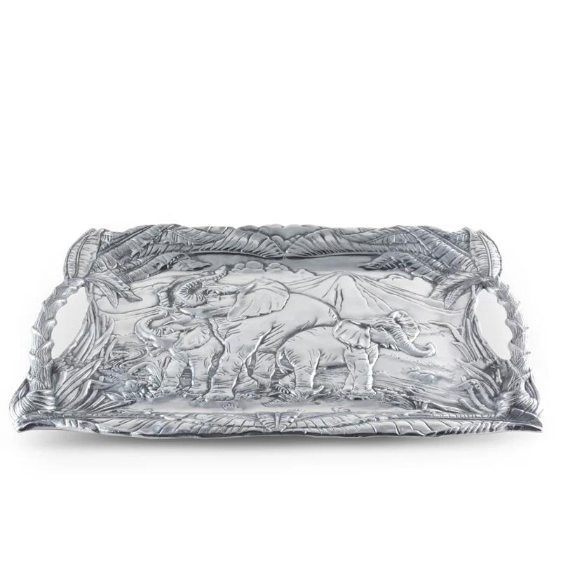 Arthur Court Designs Elephant Metal Tray