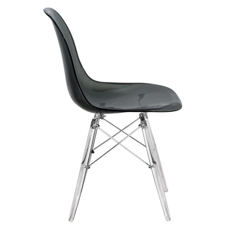 George Oliver Karen Modern Dining Side Chair with Acrylic Base (Set of 2)