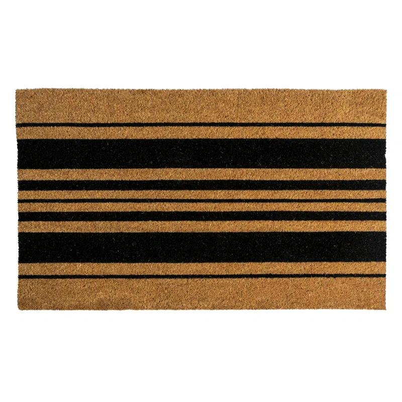 Entryways Bold Stripes Coir Doormat