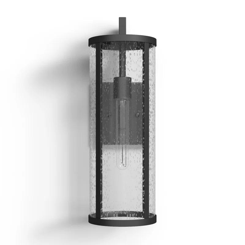 Iriye Single Light Cylinder Outdoor Aluminum Wall Light