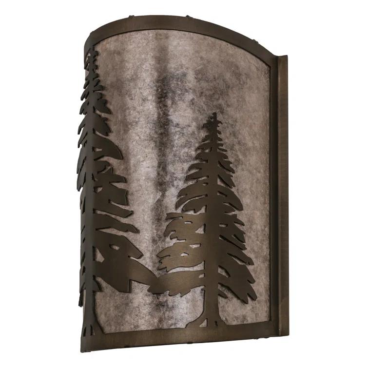Rustic Lodge Flush Mounted Sconce