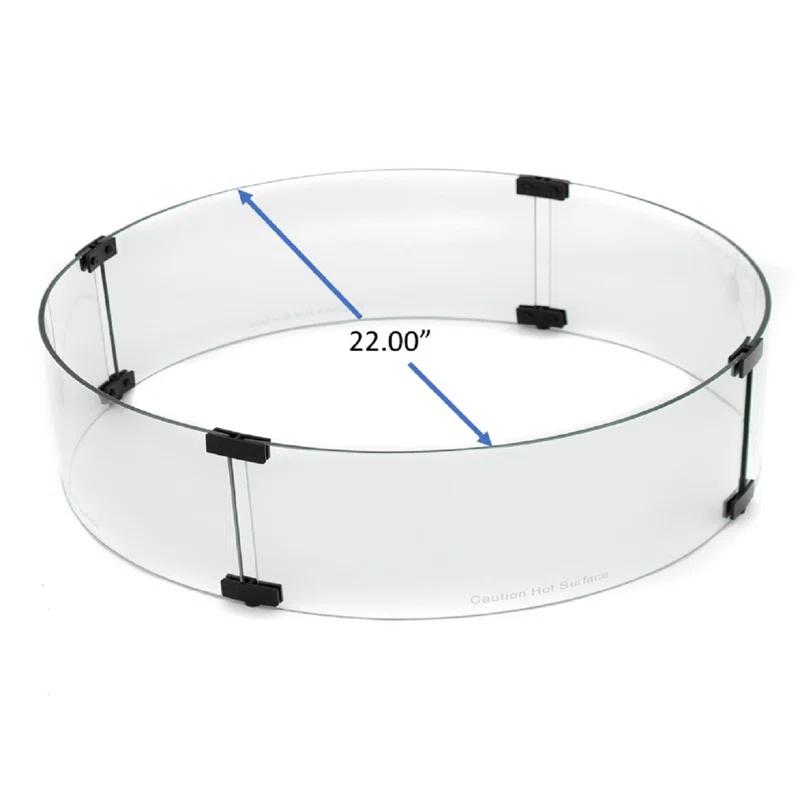 AZ Patio Heaters 22'' Round Glass Fire Pit Accessory