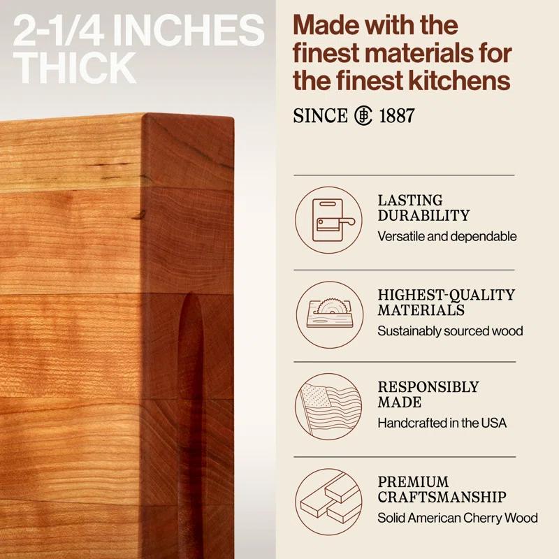John Boos Wood Edge Grain Reversible Cutting Board