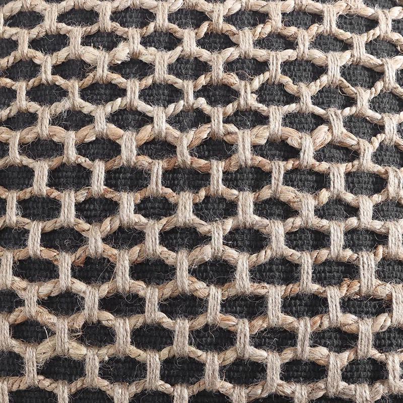 Boho Living Jada Decorative Pillow Collection Jute/Cotton Indoor Square Throw Pillow with & Insert (Set of 2)