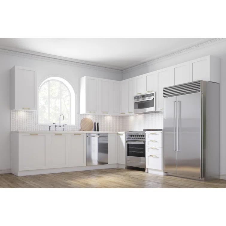 Cambridge Everest Quick Assemble Modern Style, Shaker White Base Kitchen Cabinet,1 Drawer