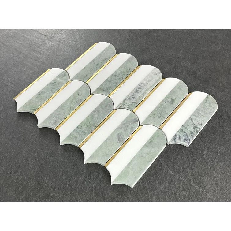 ES Stone Water Jet 3.75" x 6" Novelty Mosaic Wall & Floor Tile (Set of 10)