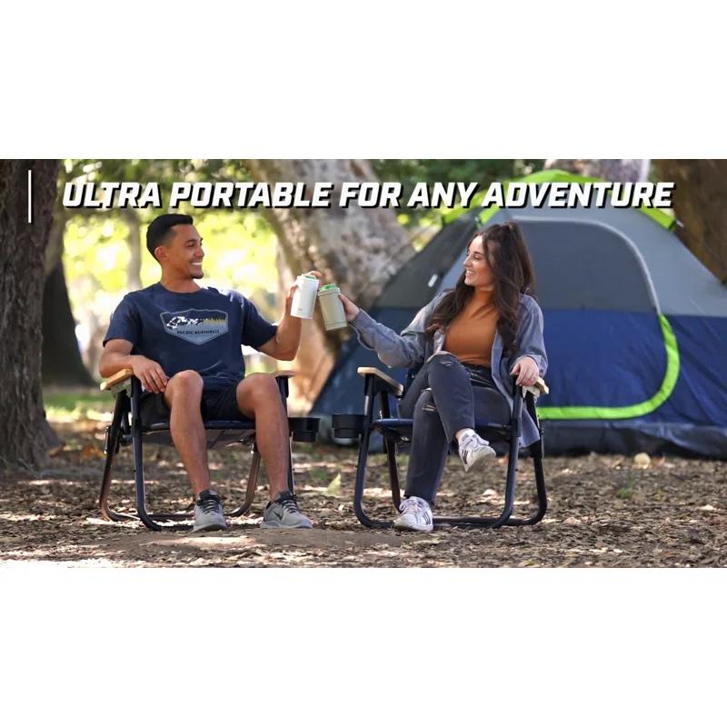 GoSports GoSports Outdoors WOVN Premium Beach & Camping Chair - Folding Backpack Chair for Adults