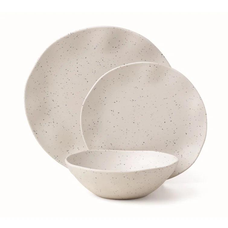 Oneida Terrazzo Melamine 12 Piece Dinnerware Set