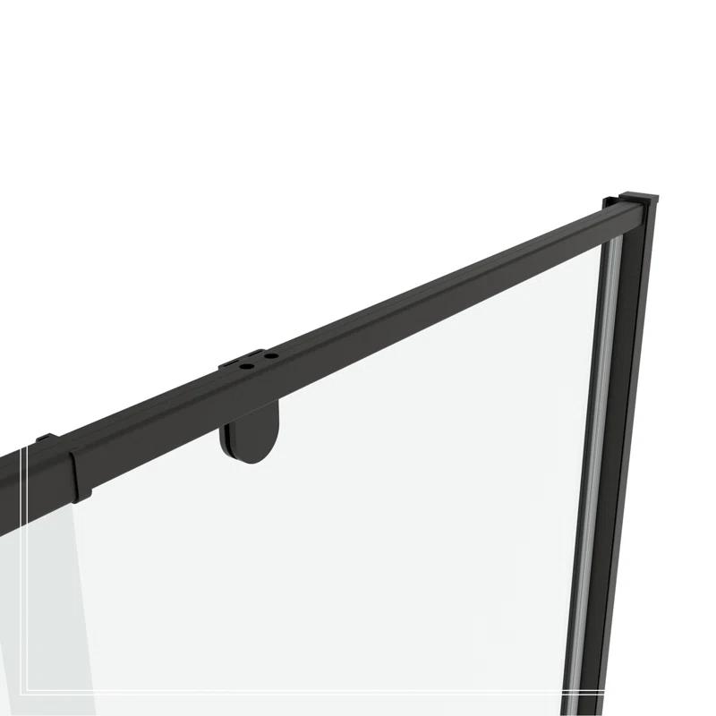 Arch Glass Designs 11DD131873LTS 38-42" W x 71" H Flush Glass Shower Door Reversible Installation