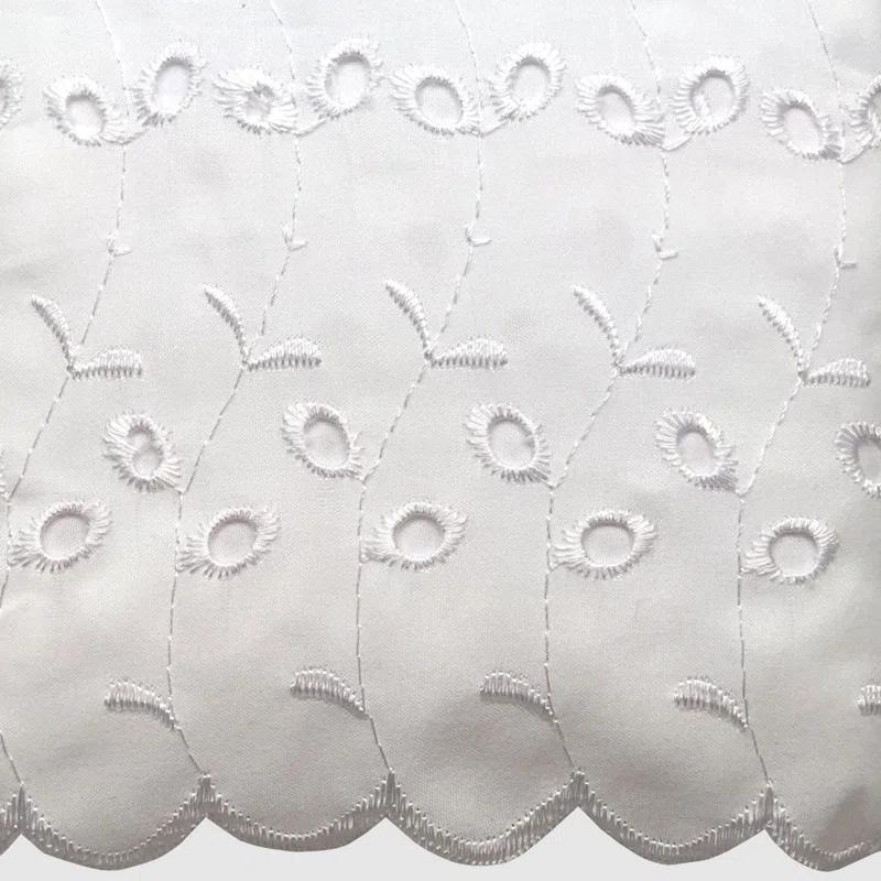 Fresh Ideas Fresh Ideas Ruffled Eyelet Bed Skirt, 14" Drop Length