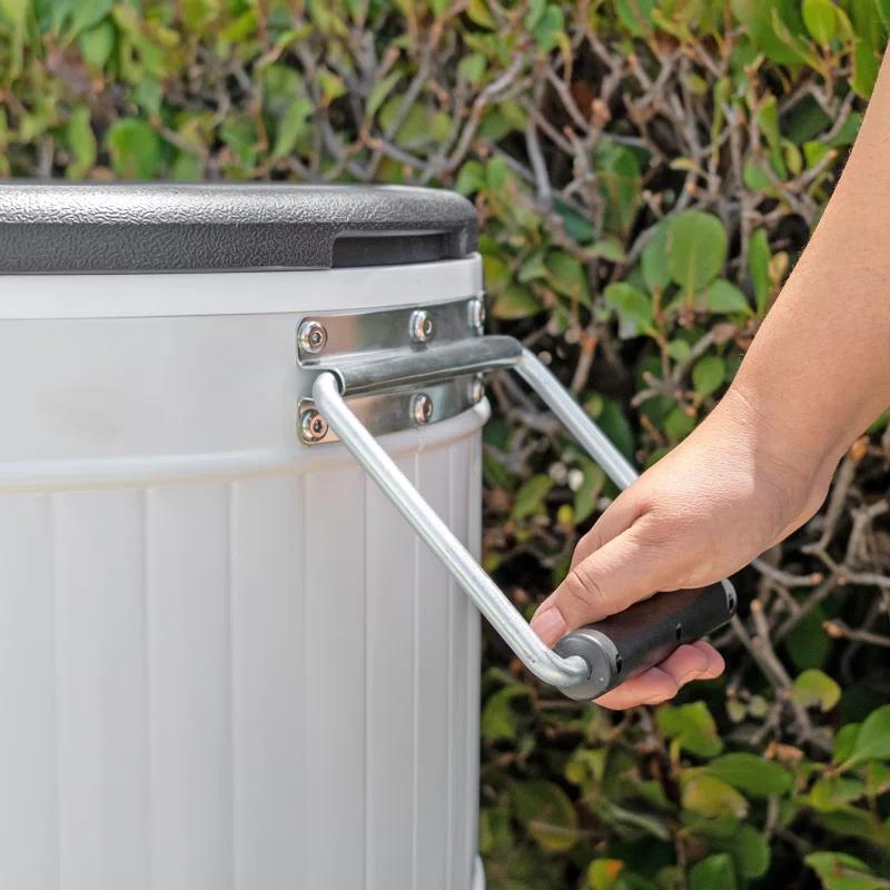 Permasteel 120-Qt Large Outdoor Cooler Cart on Wheels, Rolling Patio Cooler with Dividers for Separate Compartments