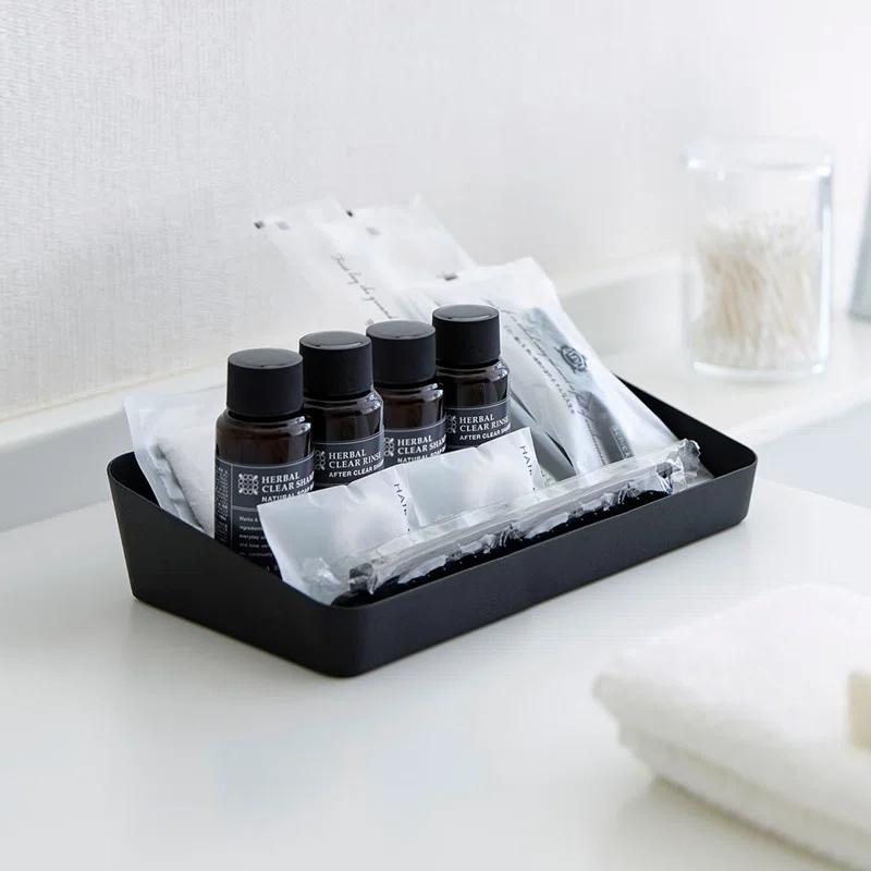 Yamazaki Home Space Saving Vanity Tray, Sloped, Steel, Large