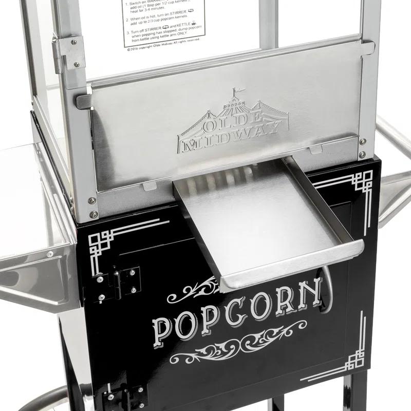 Olde Midway Olde Midway Vintage Popcorn Machine and Cart