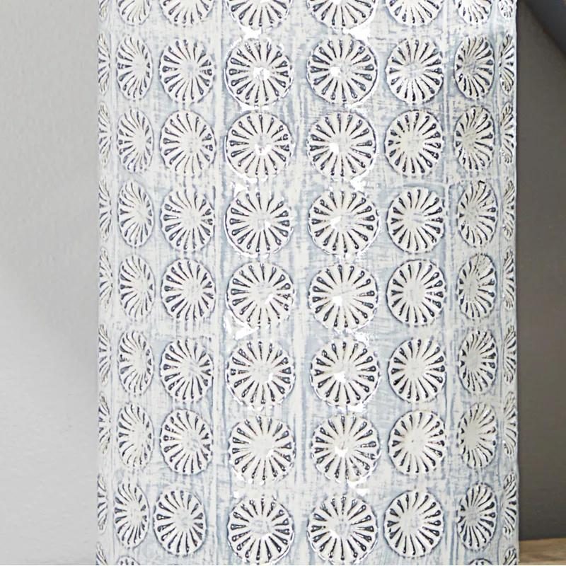 CosmoLiving by Cosmopolitan Porcelain Ceramic Floral Decorative Vase
