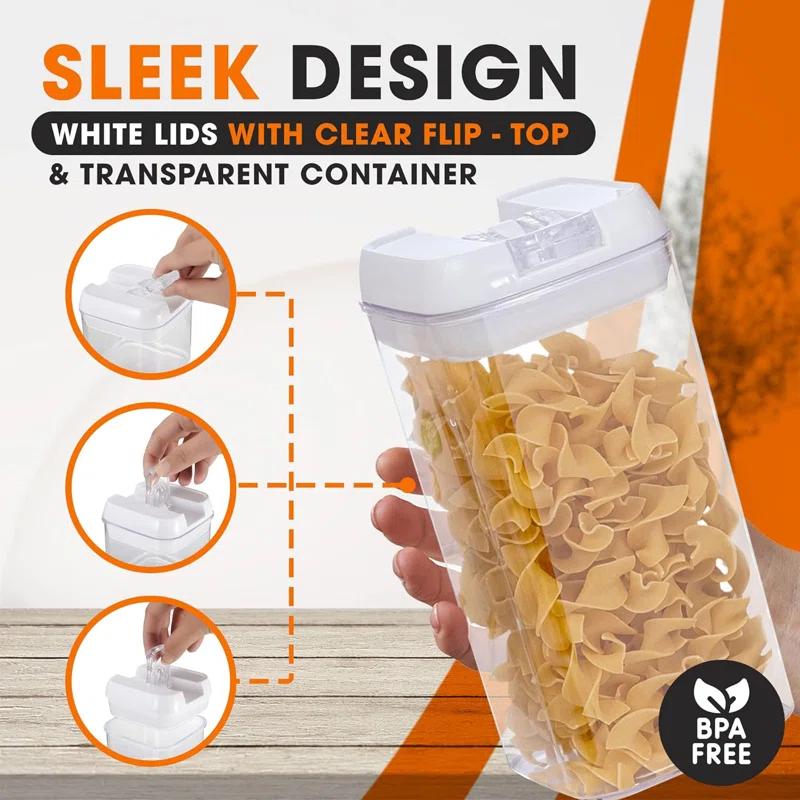 Cheer Collection Cheer Collection 43.2oz. Food Storage Container (Set of 6)