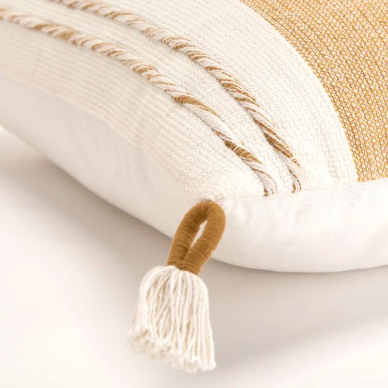 Tassels Cotton Throw Pillow