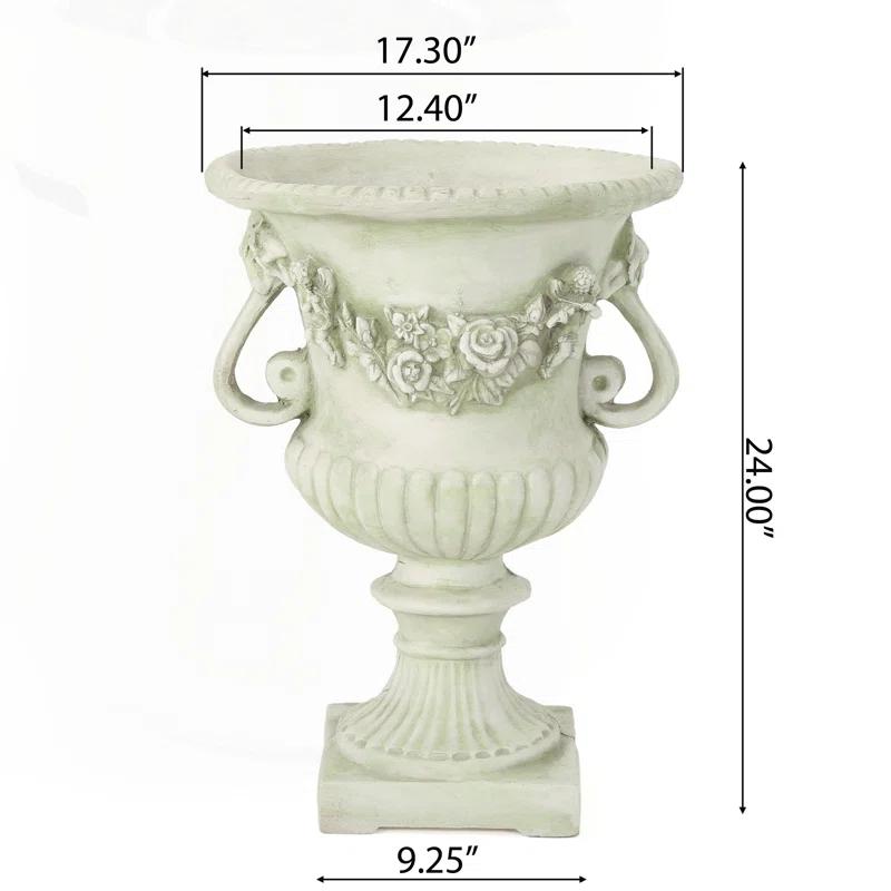 Fleur De Lis Living Exquisite Decorative Urn for Transforming Outdoor Spaces into Paradise