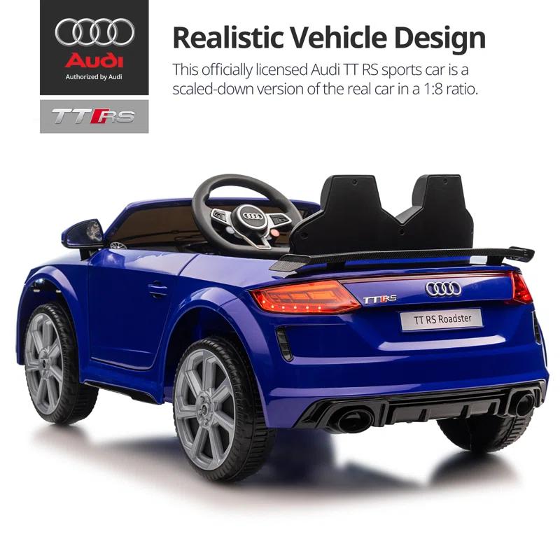 Outfunny Electric Car for Kids, Licensed Audi 6V Ride on Toy Car for Toddlers with Remote, Bluetooth