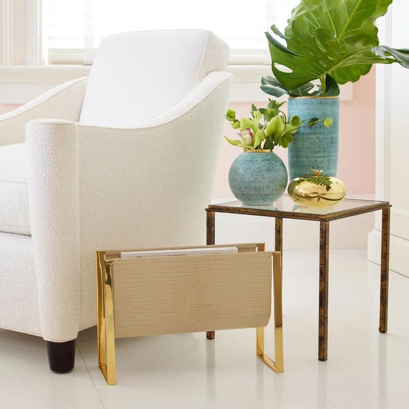 AERIN Croc Free Standing Magazine Rack