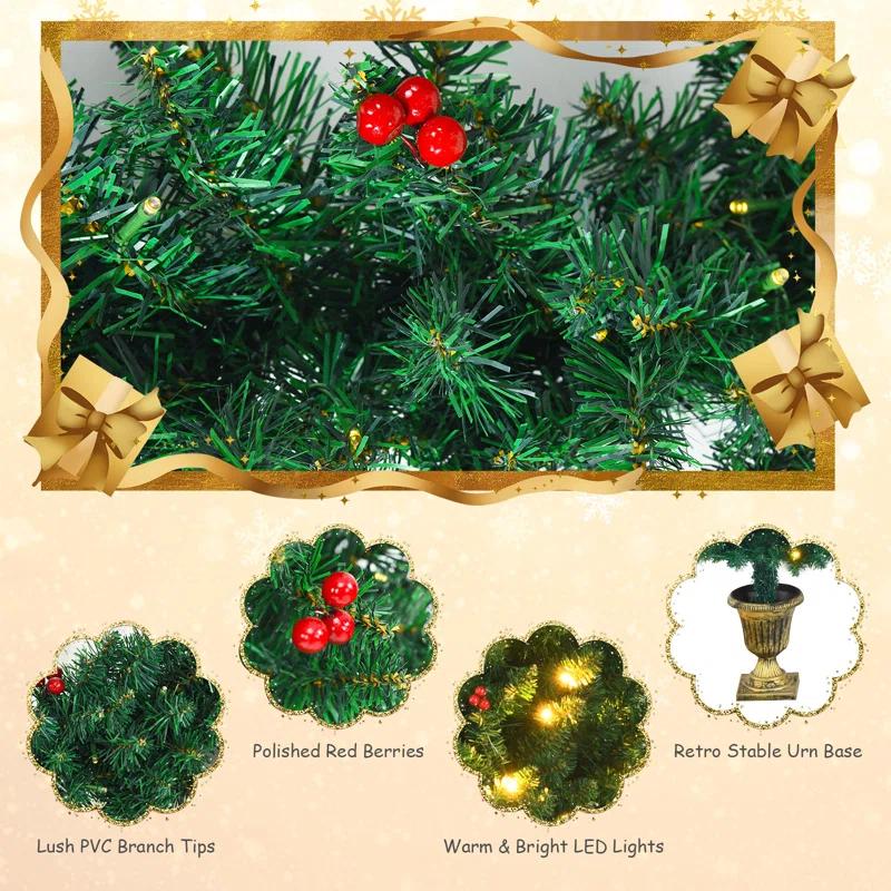 The Holiday Aisle® 4' Lighted Christmas Tree