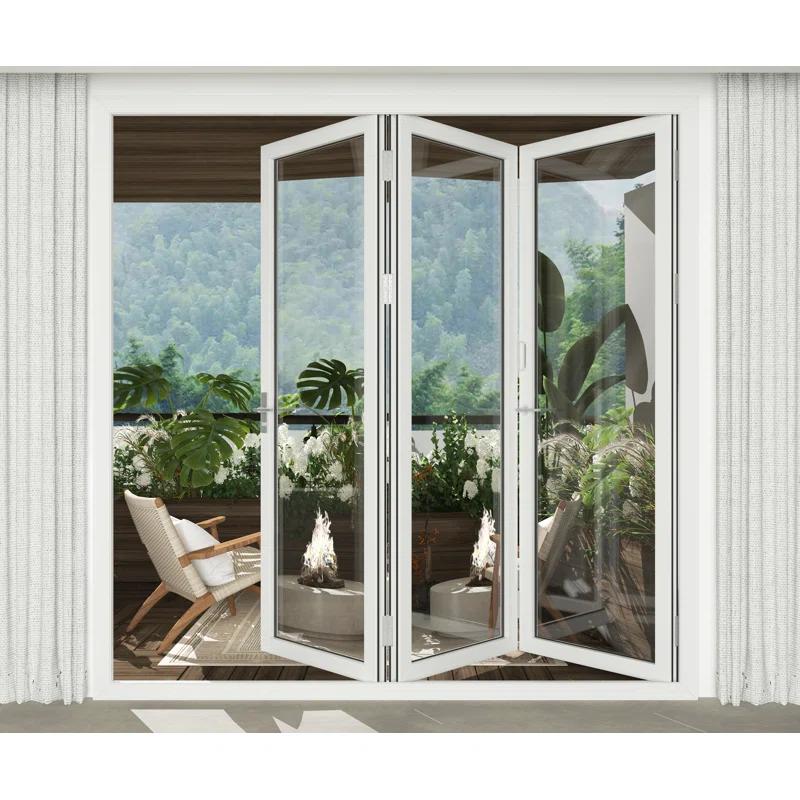 FOREVERDOORS Foever Doors 3 Panel, Folded Out, Folding Patio Door, Aluminum Folding Door