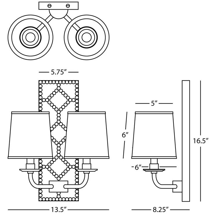 Robert Abbey Lightfoot Armed Sconce