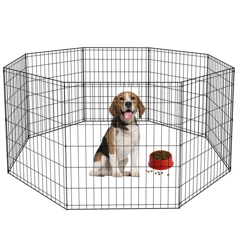 BestPet Puppy Pet Playpen 8 Panel Indoor Outdoor Metal Protable Folding Animal Exercise Dog Fence